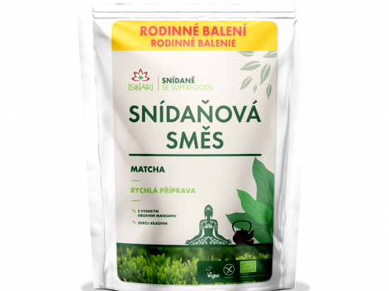 Snídaňová směs matcha BIO